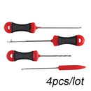 1-4pcs Carp Fishing Boilie Bait Drill Baiting Needle Gate Needle Pellet Hair Rigs Splicing Making Tools Rigs Loading Accessories
