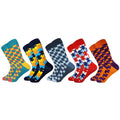 Classic Hot Sale Men Socks Casual Gentleman High Quality Color Puzzle happy Socks Business Party Dress Cotton Socks for Men