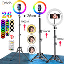 Orsda 10-12 Inch Led Ring Light With Tripod RingLight Selfie Ring Light for Makeup Video Live Aro De Luz Para Hacer Tik Tok