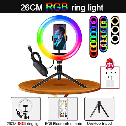 Orsda 10-12 Inch Led Ring Light With Tripod RingLight Selfie Ring Light for Makeup Video Live Aro De Luz Para Hacer Tik Tok