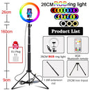 Orsda 10-12 Inch Led Ring Light With Tripod RingLight Selfie Ring Light for Makeup Video Live Aro De Luz Para Hacer Tik Tok
