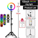 Orsda 10-12 Inch Led Ring Light With Tripod RingLight Selfie Ring Light for Makeup Video Live Aro De Luz Para Hacer Tik Tok