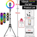 Orsda 10-12 Inch Led Ring Light With Tripod RingLight Selfie Ring Light for Makeup Video Live Aro De Luz Para Hacer Tik Tok