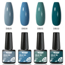 Mtssii 10Pcs/set Color Gel Nail Polish Set 100 Colors Semi Permanent UV Led Gel Varnish Soak Off Nail Lacquers Base Top Coat