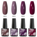 Mtssii 10Pcs/set Color Gel Nail Polish Set 100 Colors Semi Permanent UV Led Gel Varnish Soak Off Nail Lacquers Base Top Coat