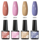 Mtssii 10Pcs/set Color Gel Nail Polish Set 100 Colors Semi Permanent UV Led Gel Varnish Soak Off Nail Lacquers Base Top Coat