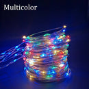 LED String Lights Christmas Decoration Remote Control USB Wedding Garland Curtain 3M Lamp Holiday For Bedroom Bulb Outdoor Fairy