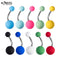 1-10PCs Colorful Acrylic Belly Bars Pircing Navel Ring Stud Women Piercing Belly Button Surgical Steel Post Sexy Piercings 14G