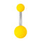 1-10PCs Colorful Acrylic Belly Bars Pircing Navel Ring Stud Women Piercing Belly Button Surgical Steel Post Sexy Piercings 14G