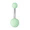 1-10PCs Colorful Acrylic Belly Bars Pircing Navel Ring Stud Women Piercing Belly Button Surgical Steel Post Sexy Piercings 14G