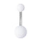 1-10PCs Colorful Acrylic Belly Bars Pircing Navel Ring Stud Women Piercing Belly Button Surgical Steel Post Sexy Piercings 14G
