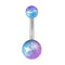 1-10PCs Colorful Acrylic Belly Bars Pircing Navel Ring Stud Women Piercing Belly Button Surgical Steel Post Sexy Piercings 14G