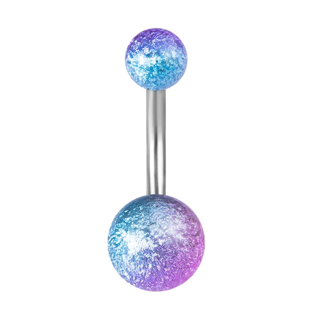 1-10PCs Colorful Acrylic Belly Bars Pircing Navel Ring Stud Women Piercing Belly Button Surgical Steel Post Sexy Piercings 14G