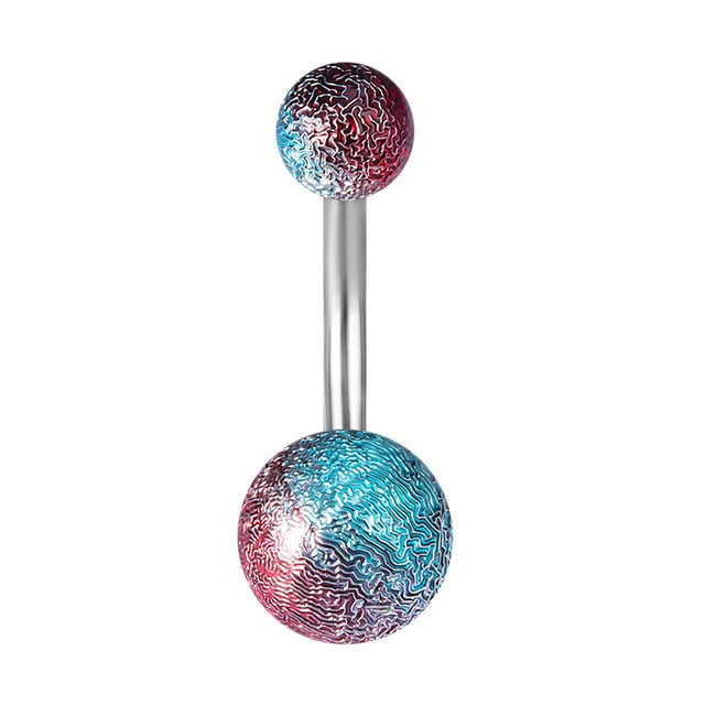 1-10PCs Colorful Acrylic Belly Bars Pircing Navel Ring Stud Women Piercing Belly Button Surgical Steel Post Sexy Piercings 14G