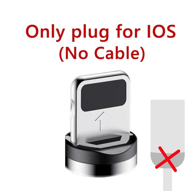 Round Magnetic Cable plug 8 Pin Type C Micro USB C Plugs Fast Charging Phone Magnet Charger Plug For iPhone 1m line chargering
