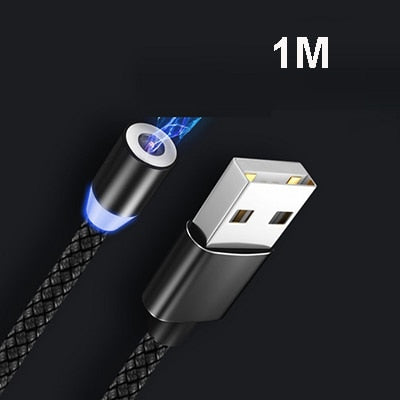Round Magnetic Cable plug 8 Pin Type C Micro USB C Plugs Fast Charging Phone Magnet Charger Plug For iPhone 1m line chargering