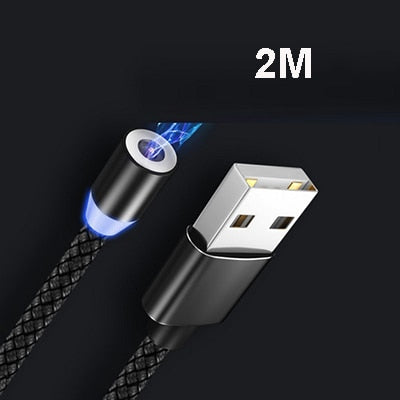 Round Magnetic Cable plug 8 Pin Type C Micro USB C Plugs Fast Charging Phone Magnet Charger Plug For iPhone 1m line chargering