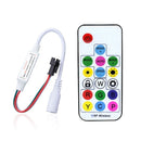 WS2811 WS2812B Led Pixels Strip Light Controller USB/DC MINI 3Keys RF 14/17/21Keys Led Tape Remote Controller DC5-24V