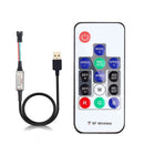 WS2811 WS2812B Led Pixels Strip Light Controller USB/DC MINI 3Keys RF 14/17/21Keys Led Tape Remote Controller DC5-24V