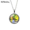 2020 Antique Necklace Cartoon Shrek Glass Cabochon Necklace Retro Pendants Jewelry