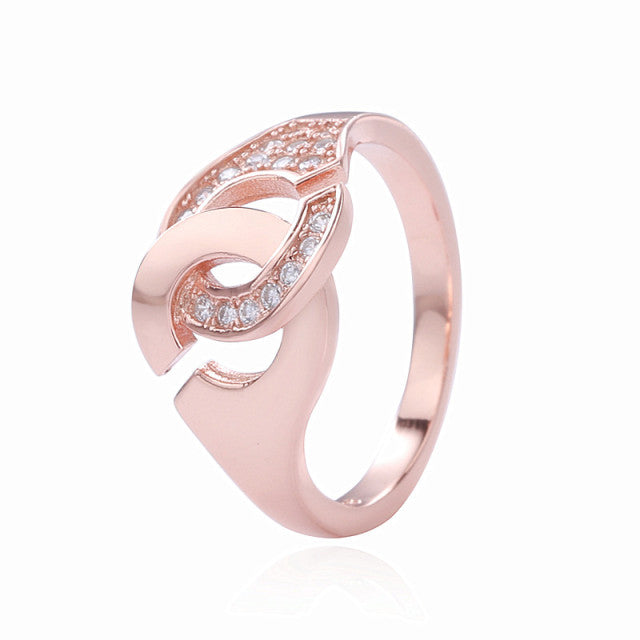 Moonmory Fashion 925 Sterling Silver Handcuff Ring White Paper Clip Chain Menottes Ring Gift For Women And Men Jewelry Dating