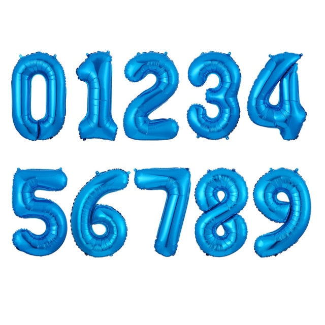 16/30/40 Inch 1PC Number Balloons Foil Balloons Gold Silver Rose Gold Baby Shower Decorations Wedding Birthday Party Decorations