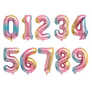 16/30/40 Inch 1PC Number Balloons Foil Balloons Gold Silver Rose Gold Baby Shower Decorations Wedding Birthday Party Decorations