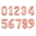 16/30/40 Inch 1PC Number Balloons Foil Balloons Gold Silver Rose Gold Baby Shower Decorations Wedding Birthday Party Decorations
