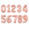 16/30/40 Inch 1PC Number Balloons Foil Balloons Gold Silver Rose Gold Baby Shower Decorations Wedding Birthday Party Decorations