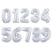 16/30/40 Inch 1PC Number Balloons Foil Balloons Gold Silver Rose Gold Baby Shower Decorations Wedding Birthday Party Decorations