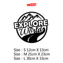 10 Styles Adventure Sports Compass Car Sticker Wrap Vinyl Mountain car-Styling Auto Engine Cover Door Window Large Size