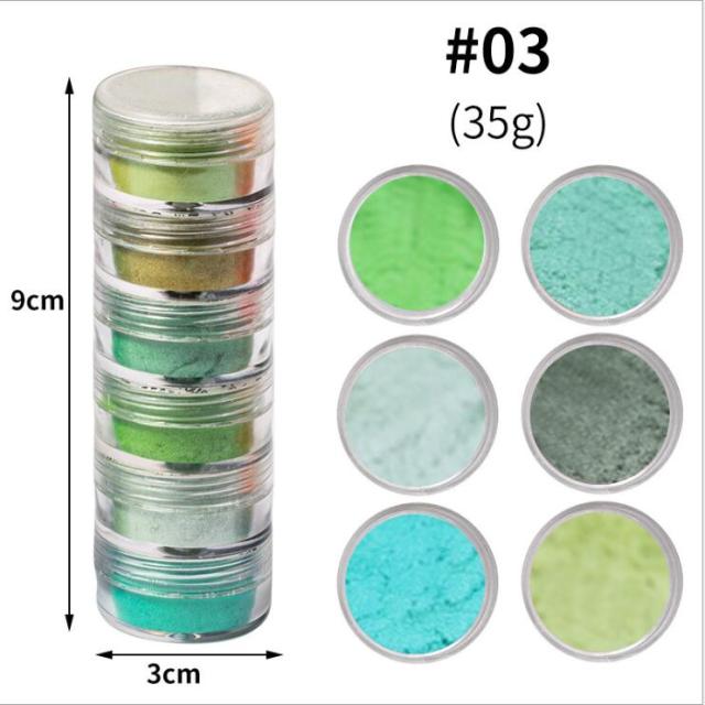 Neon Phosphor Pigment Powder Set Fluorescent Nail Glitter Eye Powder Manicure Decoration Nail Art Dust Pigment Paillettes