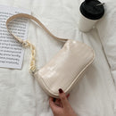 Crocodile Pattern Baguette Handbag For Women 2021 Candy Color Chain Ladies Small Shoulder Bags Fashion Design Leather Armpit Bag