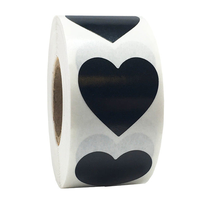 Heart shape of Red Stickers seal labels 50 Labels stickers scrapbooking for Package and wedding decoration stationery sticker