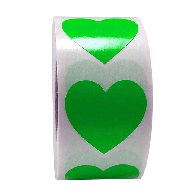 Heart shape of Red Stickers seal labels 50 Labels stickers scrapbooking for Package and wedding decoration stationery sticker