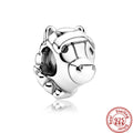 100% 925 Sterling Silver Feather Family Tree Snowflakes Boy Dangle Beads Fit Original Pandora Charms Bracelets DIY Women Jewelry