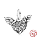 100% 925 Sterling Silver Feather Family Tree Snowflakes Boy Dangle Beads Fit Original Pandora Charms Bracelets DIY Women Jewelry