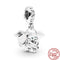100% 925 Sterling Silver Feather Family Tree Snowflakes Boy Dangle Beads Fit Original Pandora Charms Bracelets DIY Women Jewelry