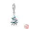 100% 925 Sterling Silver Feather Family Tree Snowflakes Boy Dangle Beads Fit Original Pandora Charms Bracelets DIY Women Jewelry