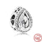 100% 925 Sterling Silver Feather Family Tree Snowflakes Boy Dangle Beads Fit Original Pandora Charms Bracelets DIY Women Jewelry