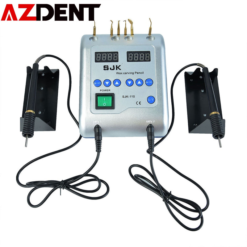 Dental Electric Waxer Wax Knife Carving Dental Lab Tools Electric Waxer Carving Knife Contain 6 Wax Tips+2 Pens