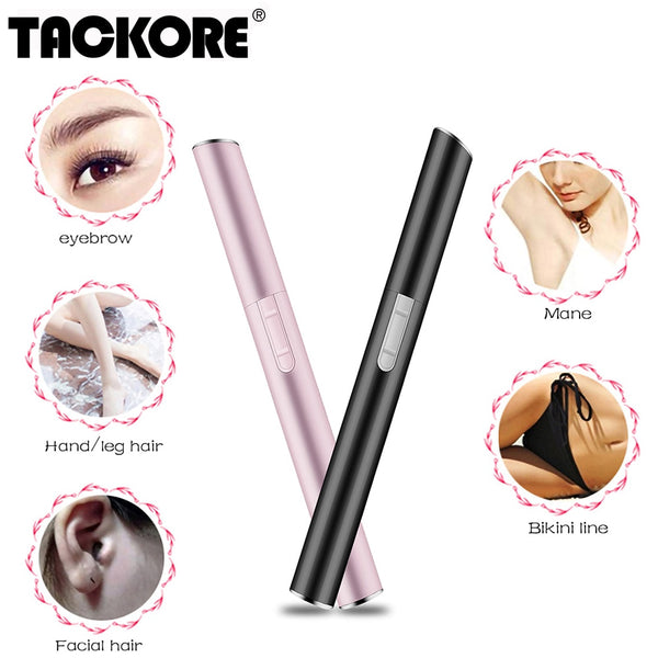 1pc Hair Remover Electric Eyebrow Trimmer Scissors Men Shaving Cutting Machine Lady Make up Shaver Mini Razor For Women