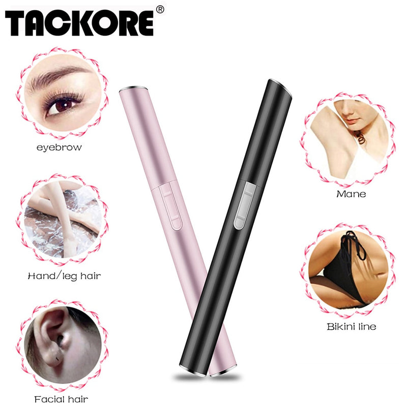 1pc Hair Remover Electric Eyebrow Trimmer Scissors Men Shaving Cutting Machine Lady Make up Shaver Mini Razor For Women
