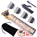 Hair Clipper Electric Hair Trimmer Cordless Shaver Trimmer 0mm Men Barber Hair Cutting Machine Rechargeable Timer Beard Cutter