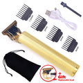 Hair Clipper Electric Hair Trimmer Cordless Shaver Trimmer 0mm Men Barber Hair Cutting Machine Rechargeable Timer Beard Cutter