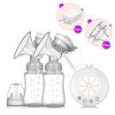 Double Electric Breast Pump USB Electric Breast Pump With Baby Milk Bottle Cold Heat Pad BPA free Powerful Breast Pumps