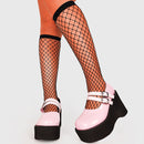 DORATASIA Brand New Female Lolita Cute Mary Janes Pumps Platform Wedges High Heels women's Pumps Sweet Gothic Punk Shoes Woman