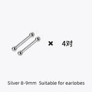 La Monada Sterling Silver Stud Earrings Women Two Ball Fine In 925 Silver Jewelry Woman Earrings Stud Silver 925 Keep Piercing