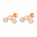 CANNER 1 Pair Real 925 Sterling Silver Stud Earrings for Women Piercing Cartilage Earring Minimalist Small Cute Earings Jewelry