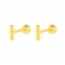 CANNER 1 Pair Real 925 Sterling Silver Stud Earrings for Women Piercing Cartilage Earring Minimalist Small Cute Earings Jewelry